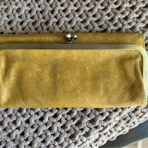 HOBO Mustard Yellow Leather Clutch